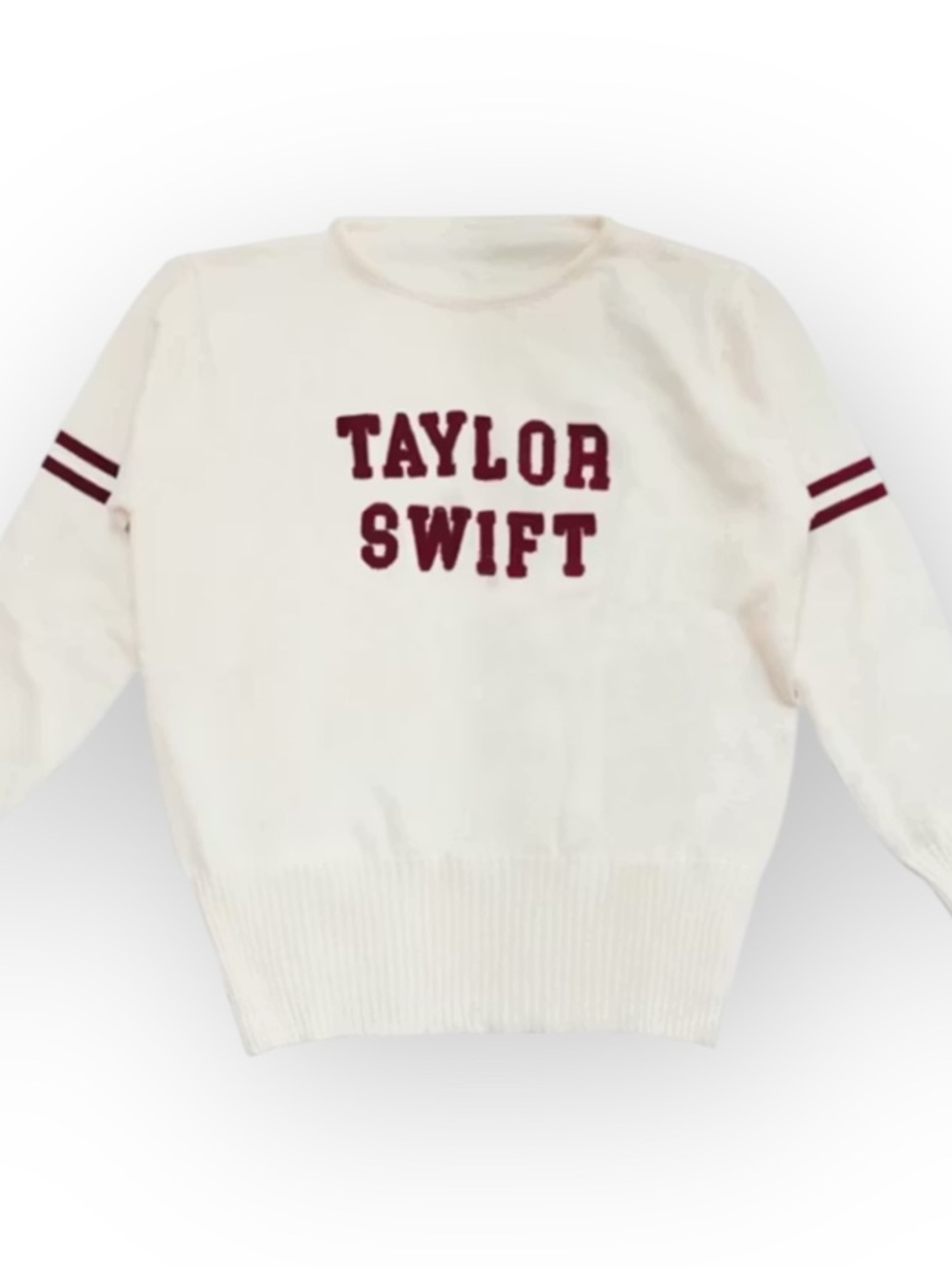 Taylor Swift Red (Taylor's Version) era varsity-style knit sweater - Picture 2 of 2